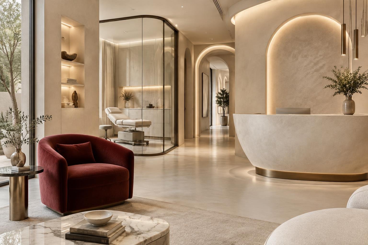 Elegant interior of Dr. Naila Aesthetic Clinic